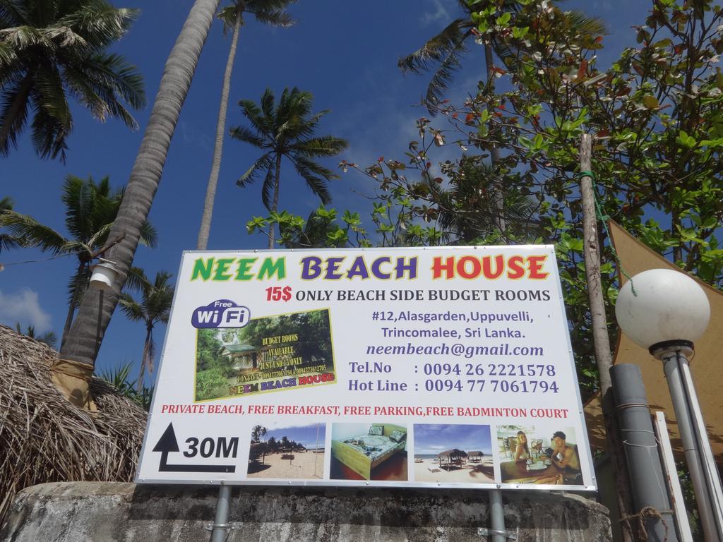 Neem Beach House تريكونامالاي المظهر الخارجي الصورة